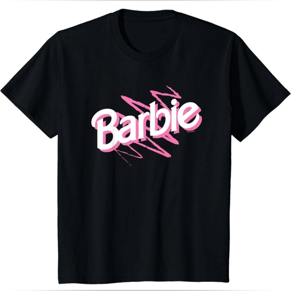 New w/ Amazon tag Girls 4T Barbie T-Shirt Club - 90s Barbie Logo T-Shirt - Picture 1 of 6